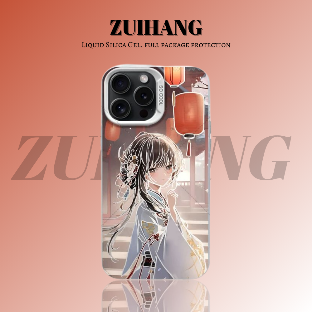 【大集合1.0】動漫彩銀線條漸變防摔手機殼-ZUIHANG SHOP