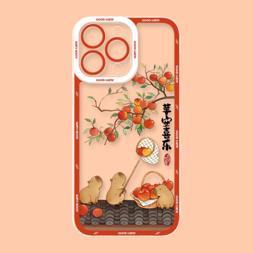 卡皮巴拉天使眼透明防摔軟殼-ZUIHANG SHOP