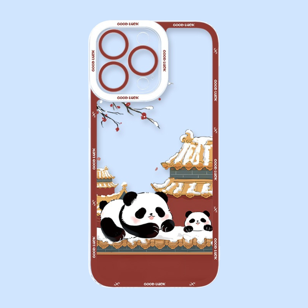 熊貓兔子天使眼透明防摔軟殼-ZUIHANG SHOP