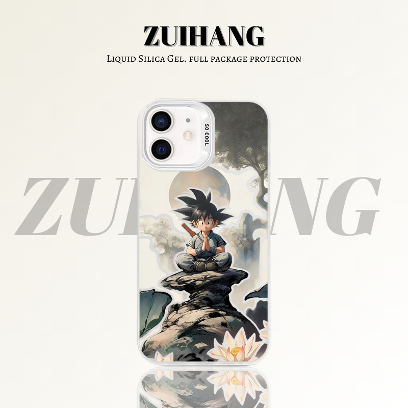 七龍珠彩銀線條漸變防摔手機殼-ZUIHANG SHOP