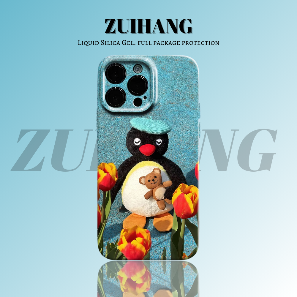 Pingu高清彩繪全包防摔菲林殼-ZUIHANG SHOP