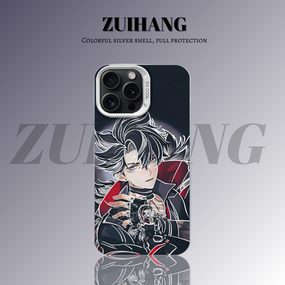 原神彩銀線條漸變防摔手機殼-ZUIHANG SHOP
