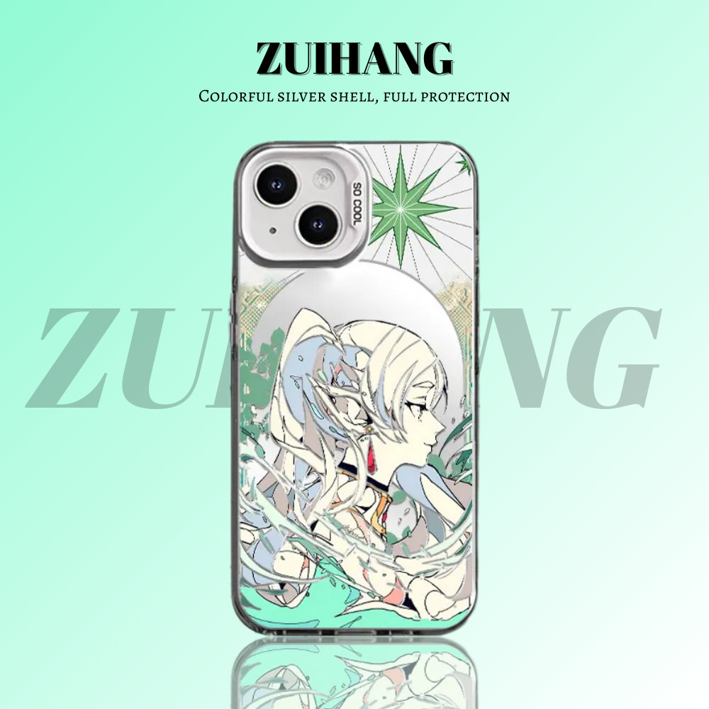 芙莉蓮彩銀線條漸變防摔手機殼-ZUIHANG SHOP