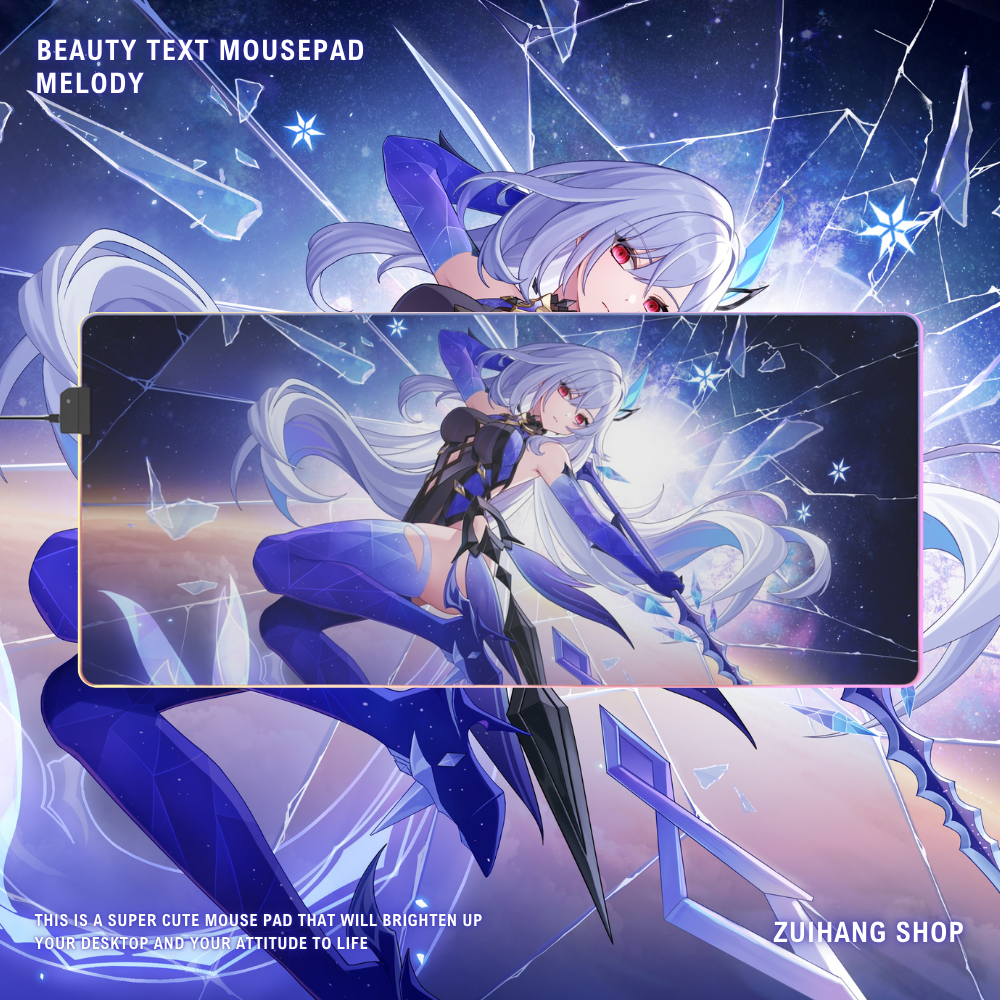 原神 絲柯克 主題桌墊 LED遊戲滑鼠墊-ZUIHANG SHOP