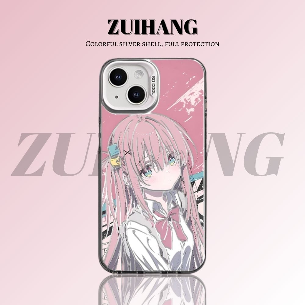 孤獨搖滾彩銀線條漸變防摔手機殼-ZUIHANG SHOP