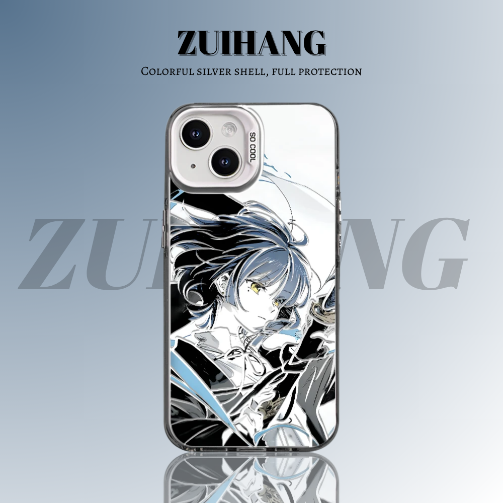 孤獨搖滾彩銀線條漸變防摔手機殼-ZUIHANG SHOP