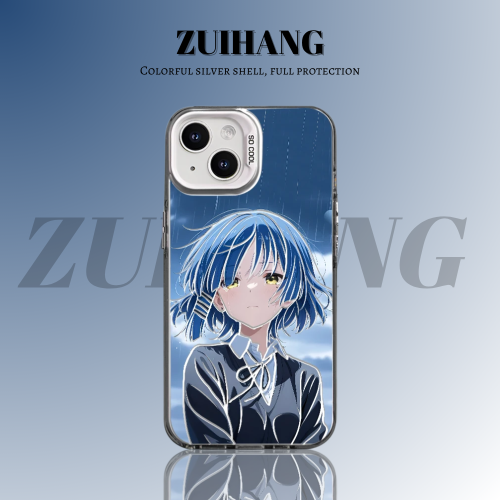 孤獨搖滾彩銀線條漸變防摔手機殼-ZUIHANG SHOP