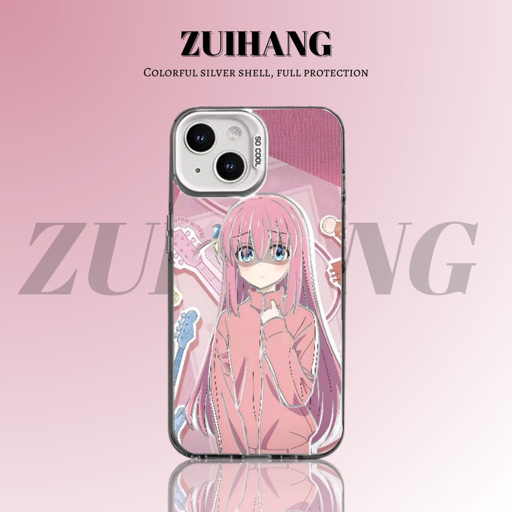 孤獨搖滾彩銀線條漸變防摔手機殼-ZUIHANG SHOP