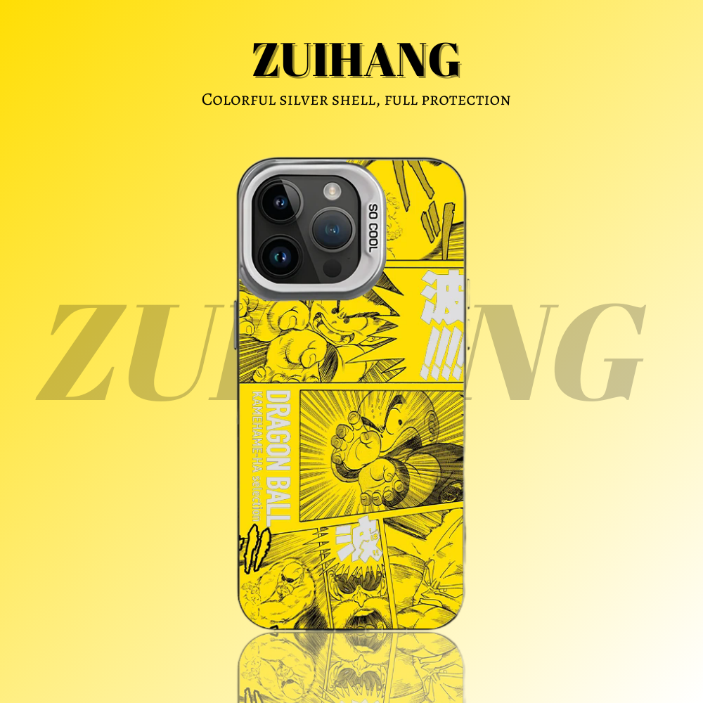 七龍珠彩銀線條漸變防摔手機殼-ZUIHANG SHOP