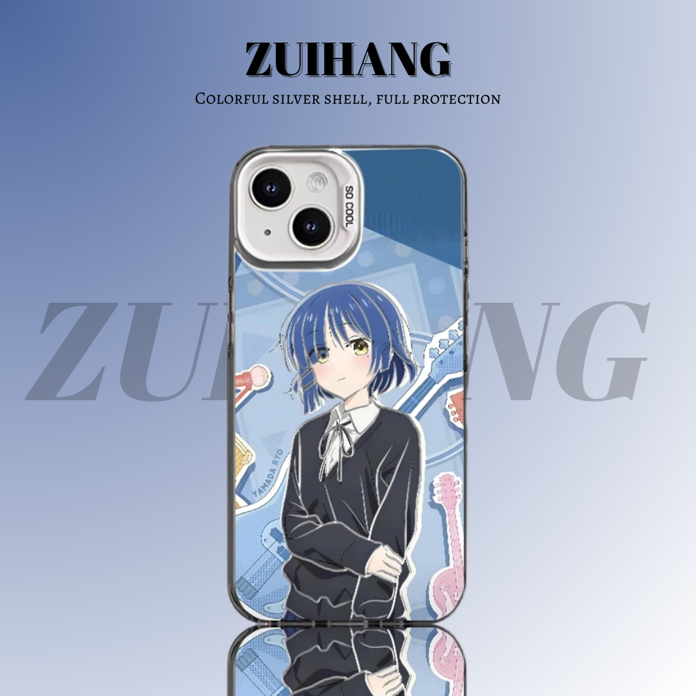 孤獨搖滾彩銀線條漸變防摔手機殼-ZUIHANG SHOP