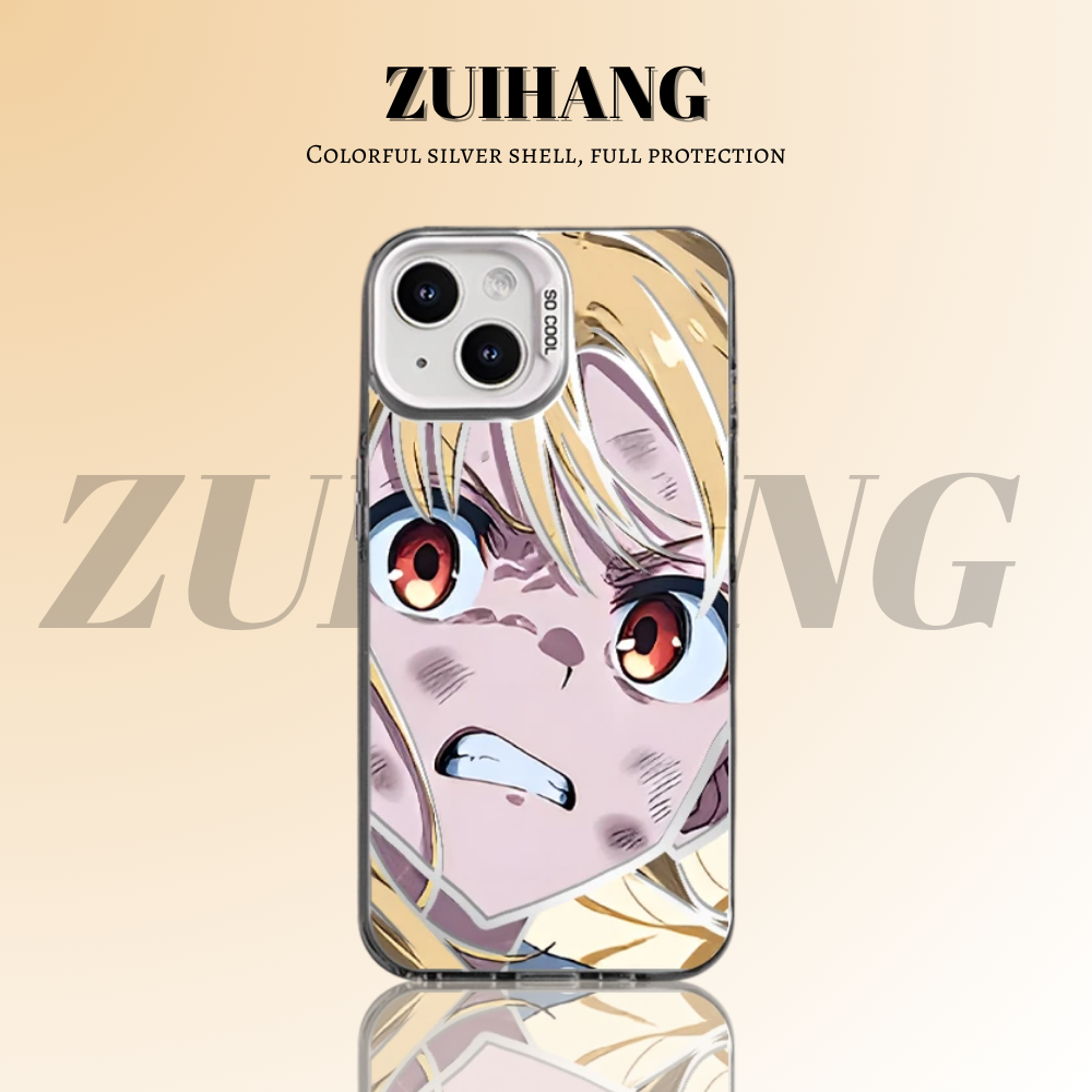 孤獨搖滾彩銀線條漸變防摔手機殼-ZUIHANG SHOP