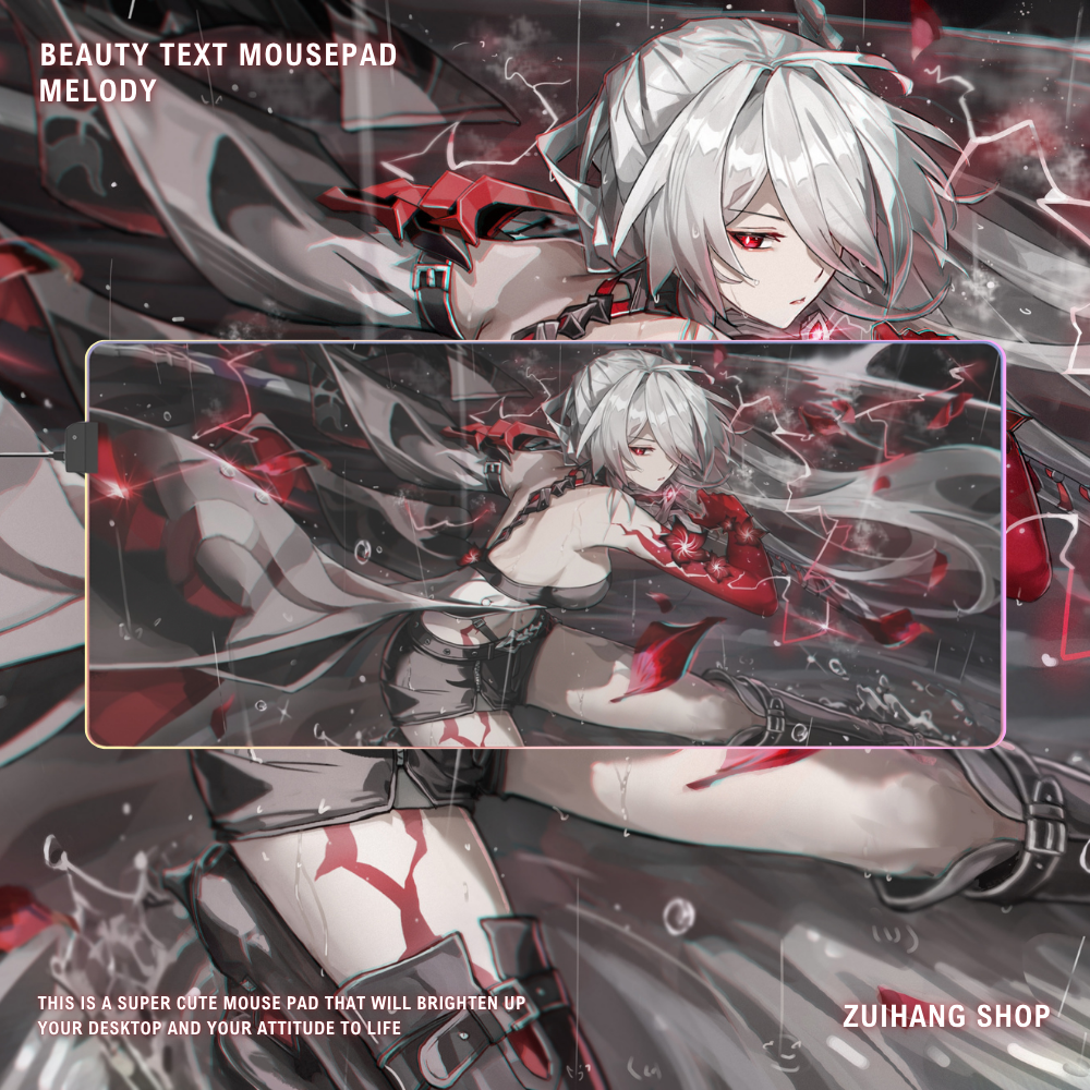 崩壞:星穹鐵道 黃泉 主題桌墊 LED遊戲滑鼠墊-ZUIHANG SHOP