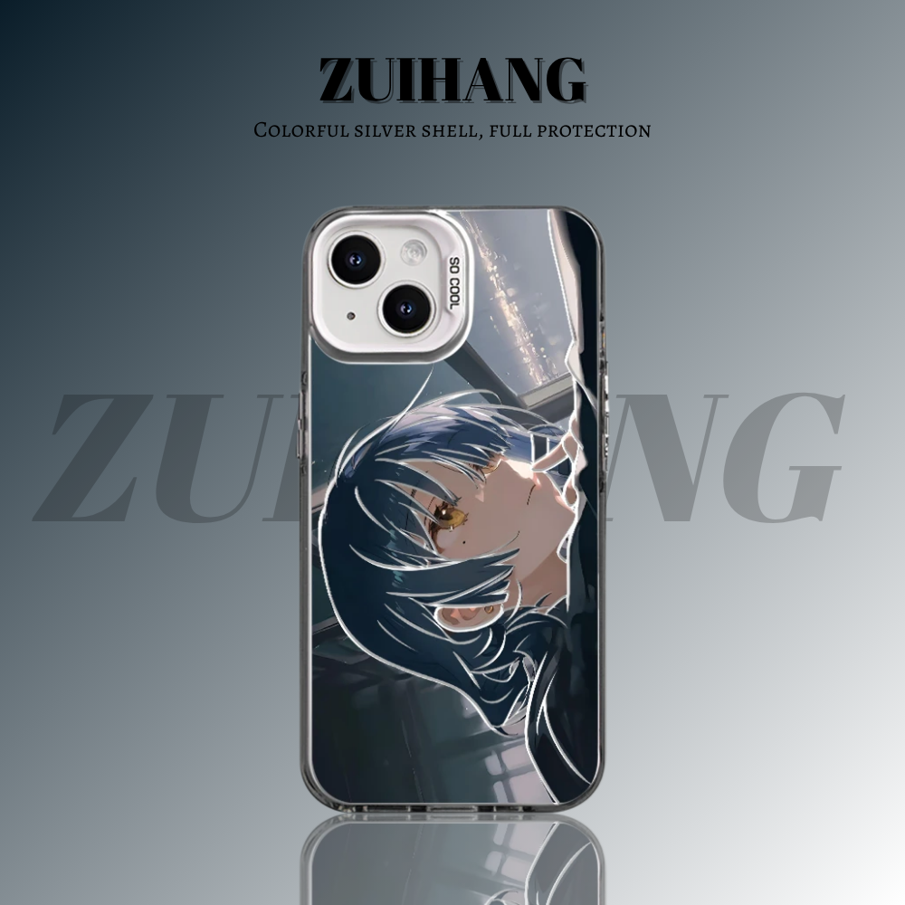 孤獨搖滾彩銀線條漸變防摔手機殼-ZUIHANG SHOP