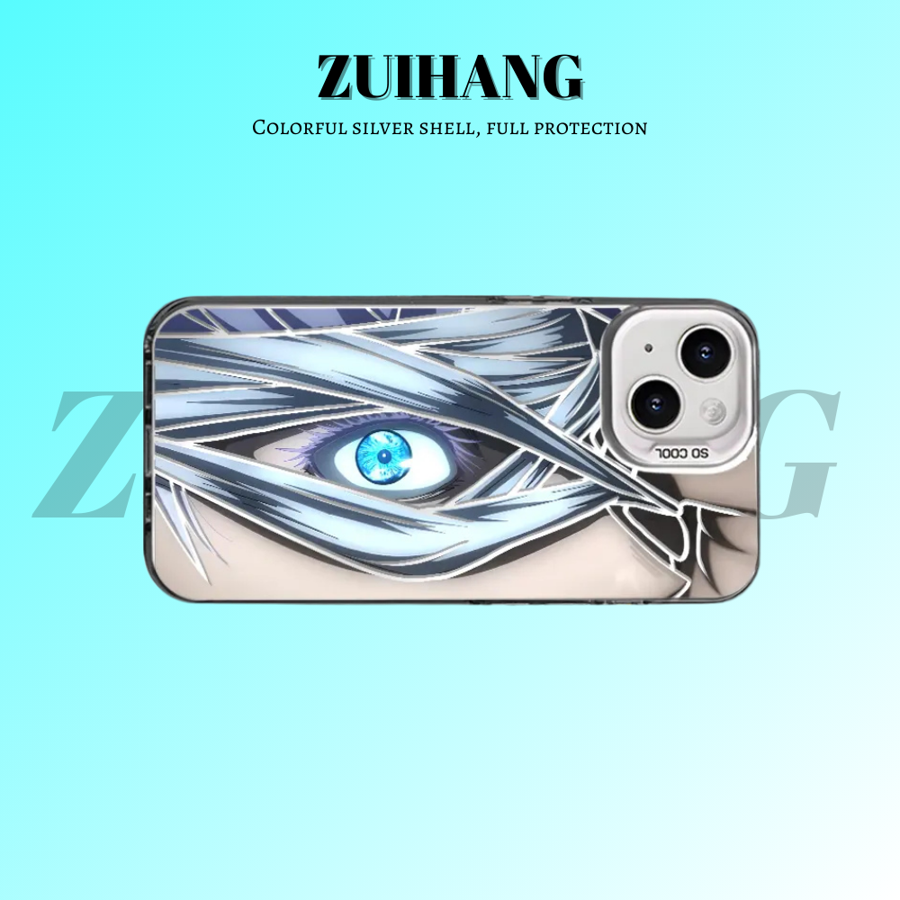 咒術迴戰彩銀線條漸變防摔手機殼-ZUIHANG SHOP