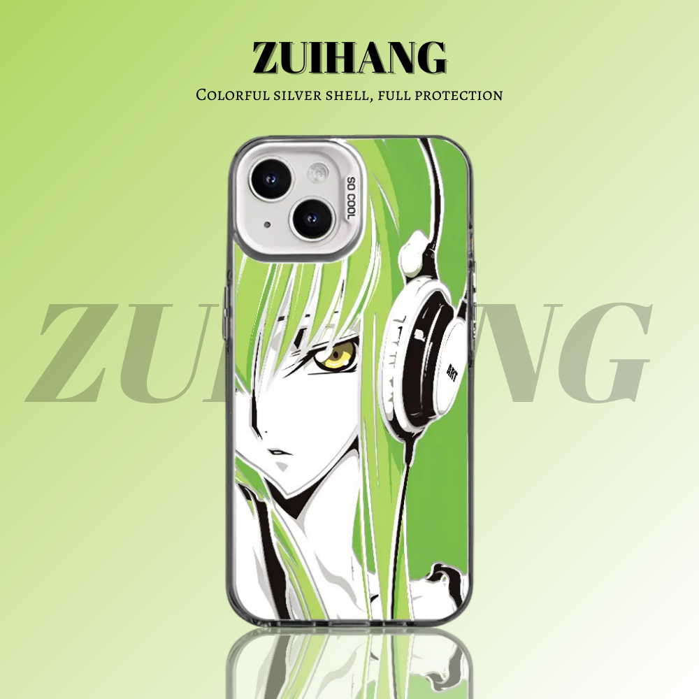 【大集合1.0】動漫彩銀線條漸變防摔手機殼-ZUIHANG SHOP