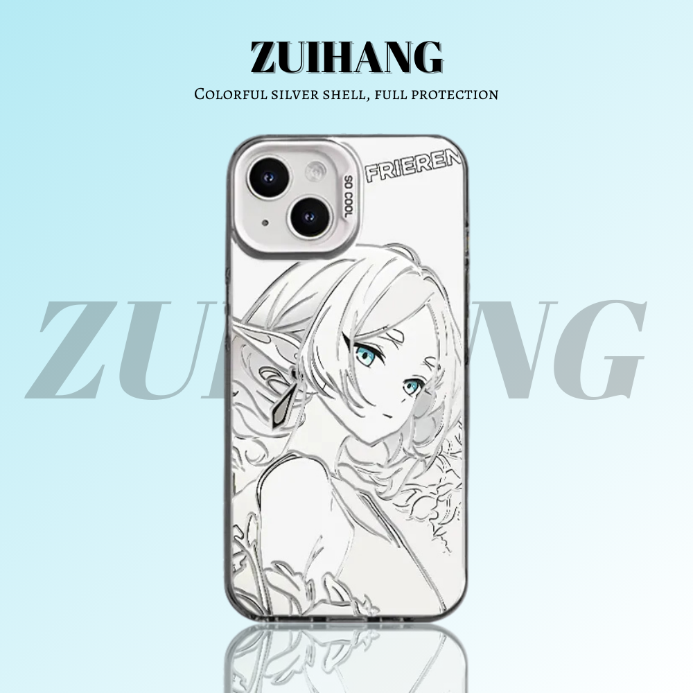 芙莉蓮彩銀線條漸變防摔手機殼-ZUIHANG SHOP