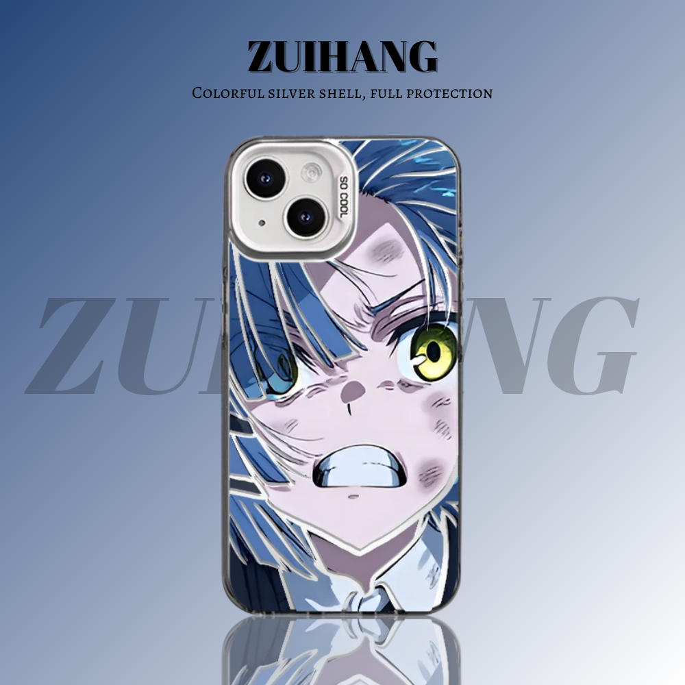 孤獨搖滾彩銀線條漸變防摔手機殼-ZUIHANG SHOP