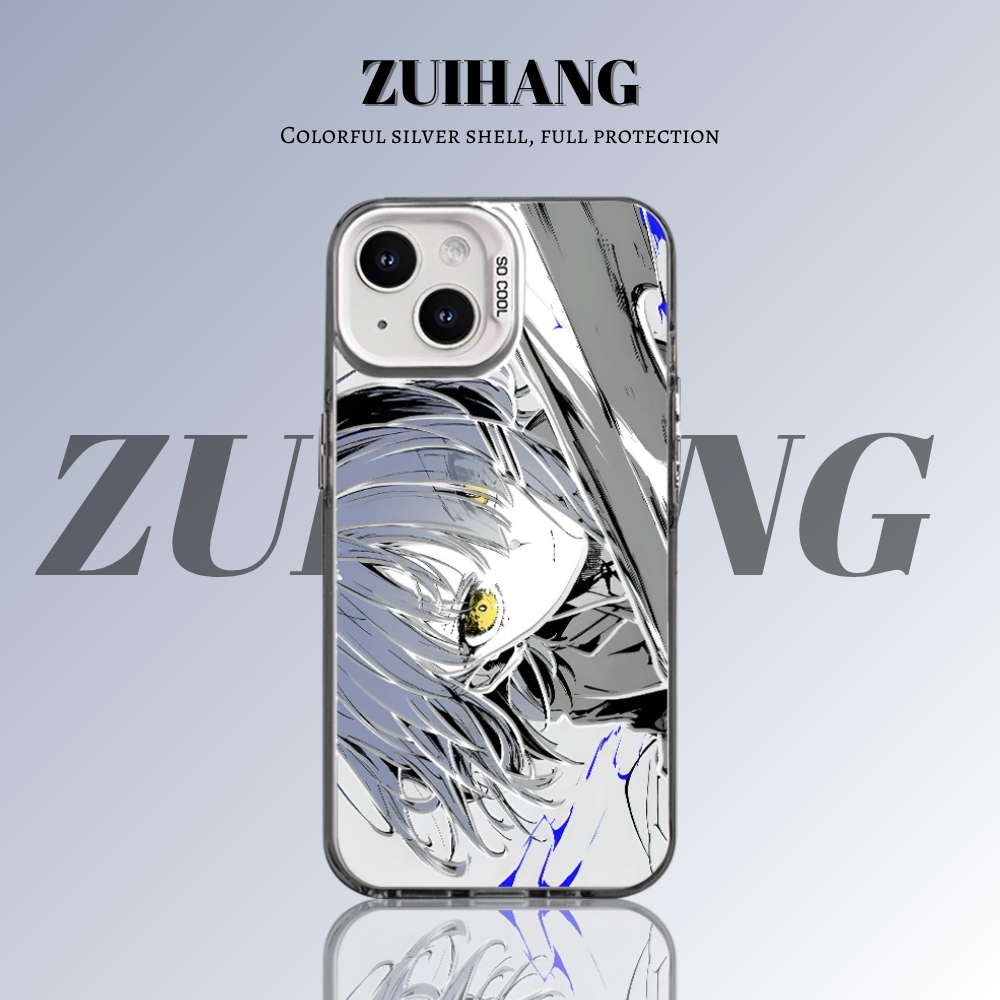 孤獨搖滾彩銀線條漸變防摔手機殼-ZUIHANG SHOP