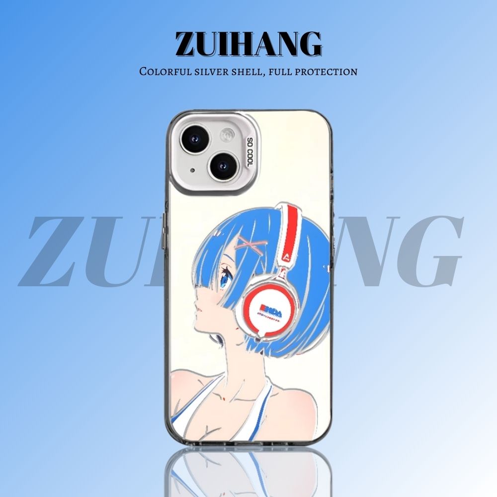 Re:Zero 彩銀線條漸變防摔手機殼-ZUIHANG SHOP