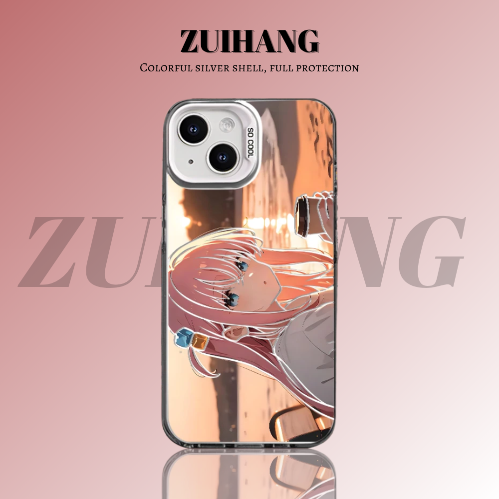 孤獨搖滾彩銀線條漸變防摔手機殼-ZUIHANG SHOP
