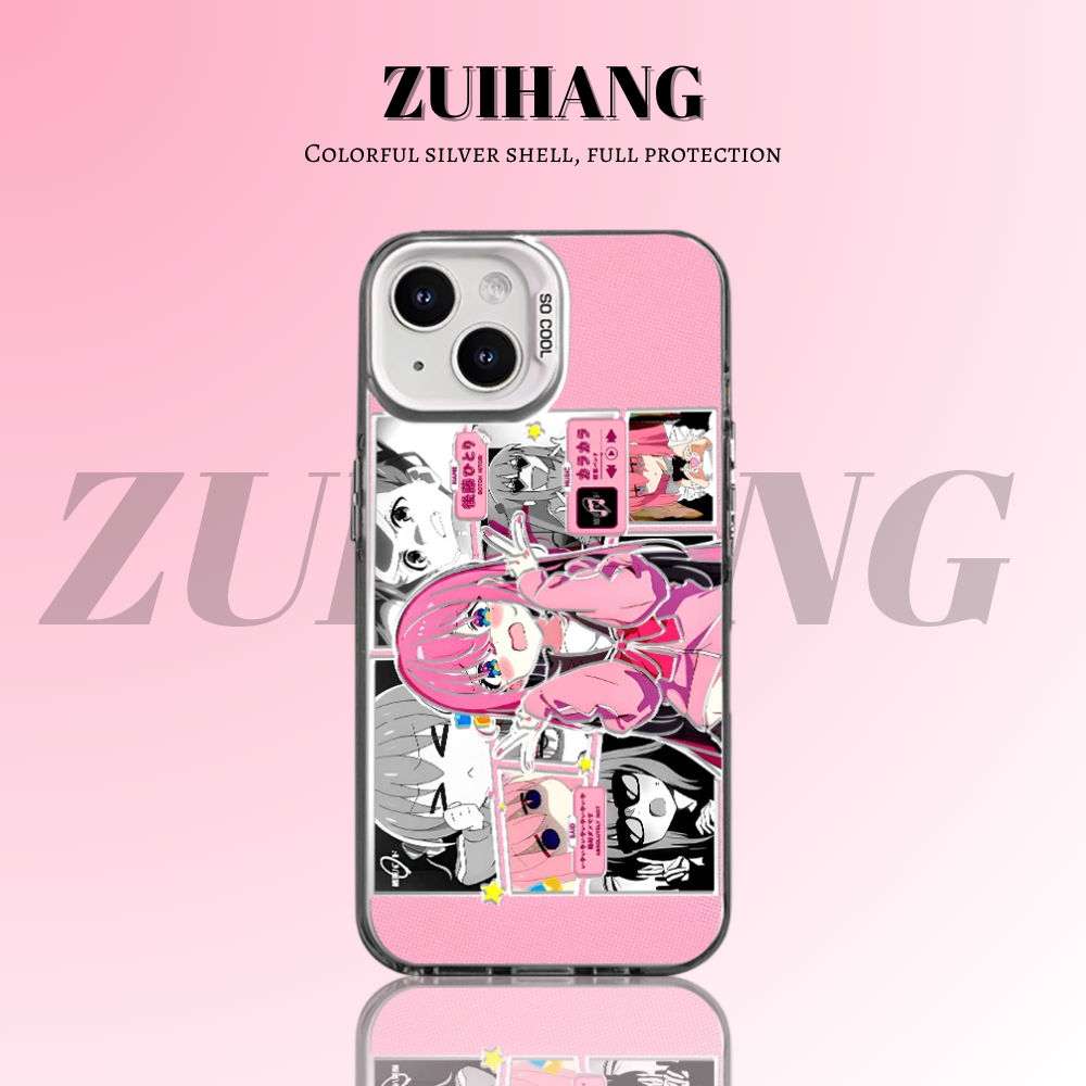 孤獨搖滾彩銀線條漸變防摔手機殼-ZUIHANG SHOP