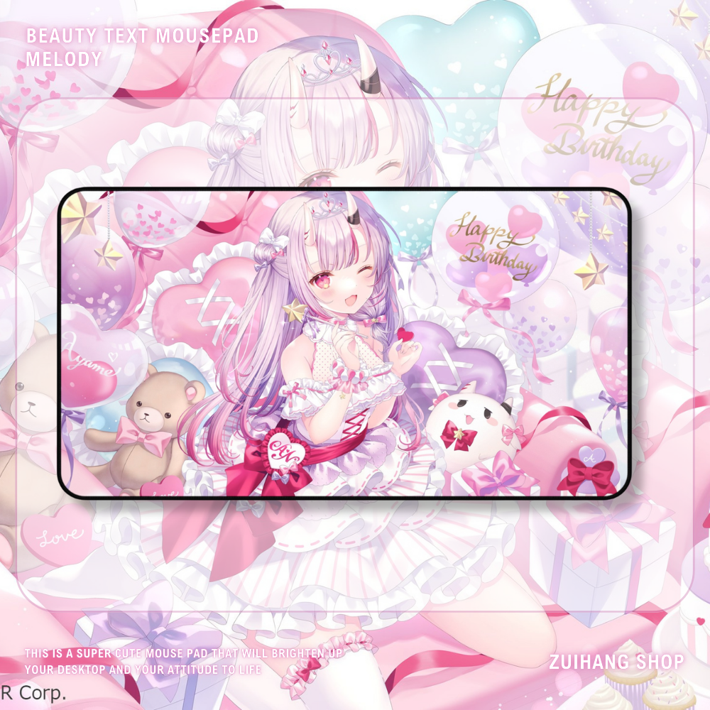 Hololive 虛擬偶像 百鬼綾目 卡牌桌遊週邊牌墊滑鼠墊