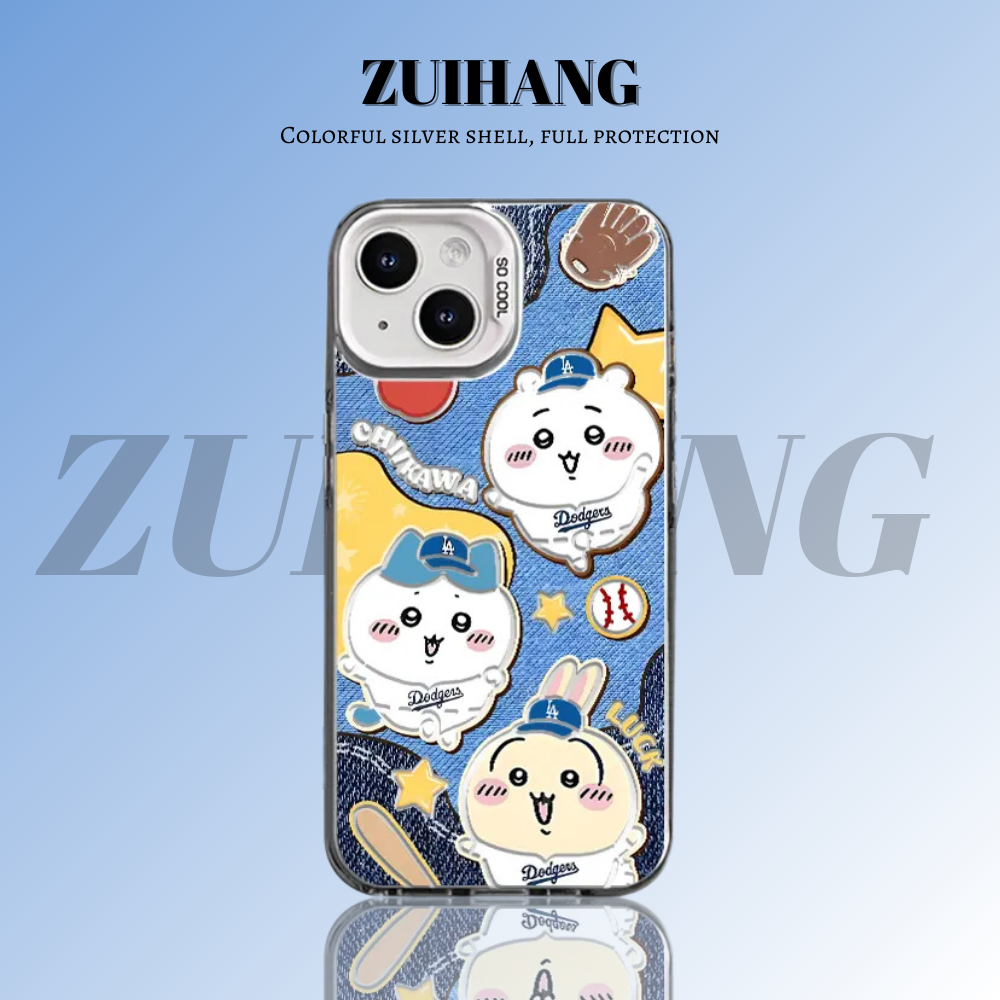 Chiikawa彩銀線條漸變防摔手機殼-ZUIHANG SHOP