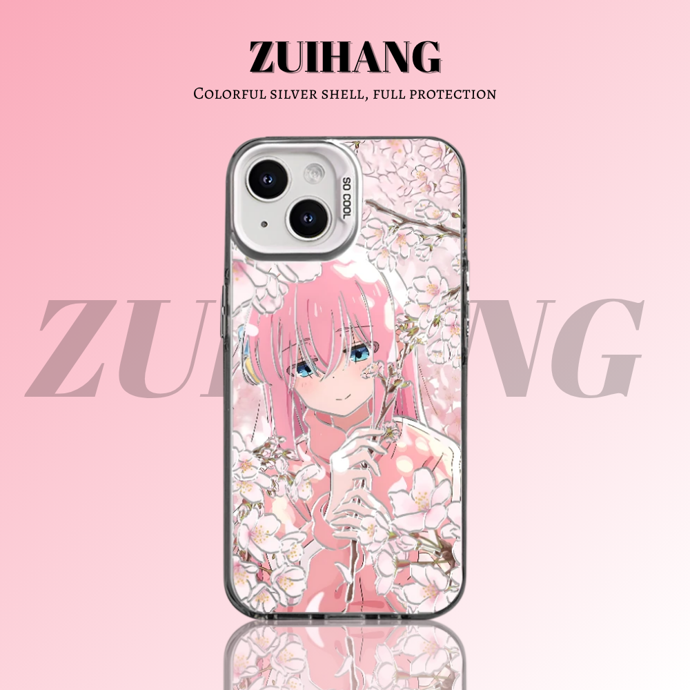 孤獨搖滾彩銀線條漸變防摔手機殼-ZUIHANG SHOP