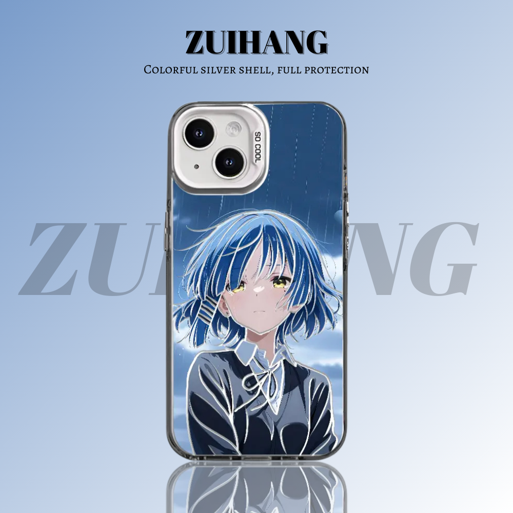 孤獨搖滾彩銀線條漸變防摔手機殼-ZUIHANG SHOP