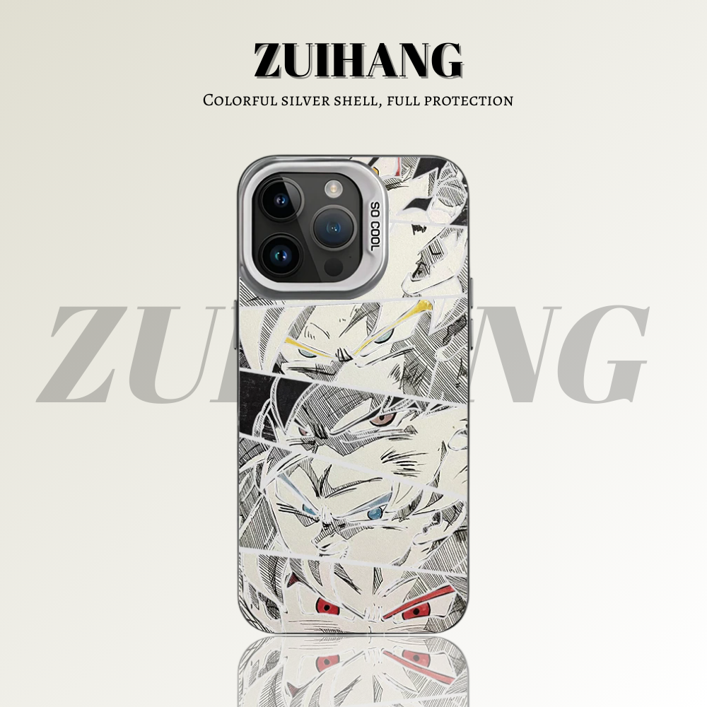 七龍珠彩銀線條漸變防摔手機殼-ZUIHANG SHOP