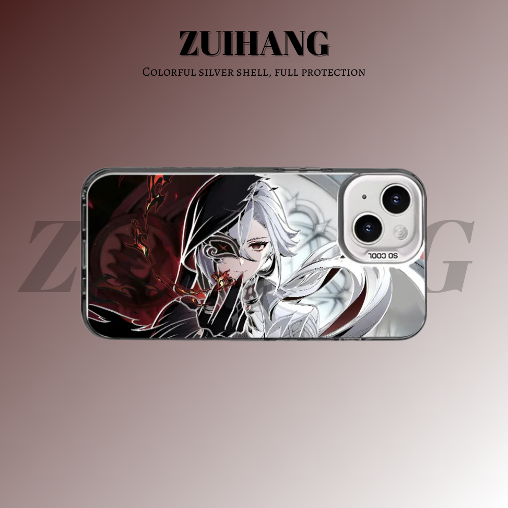 原神彩銀線條漸變防摔手機殼-ZUIHANG SHOP