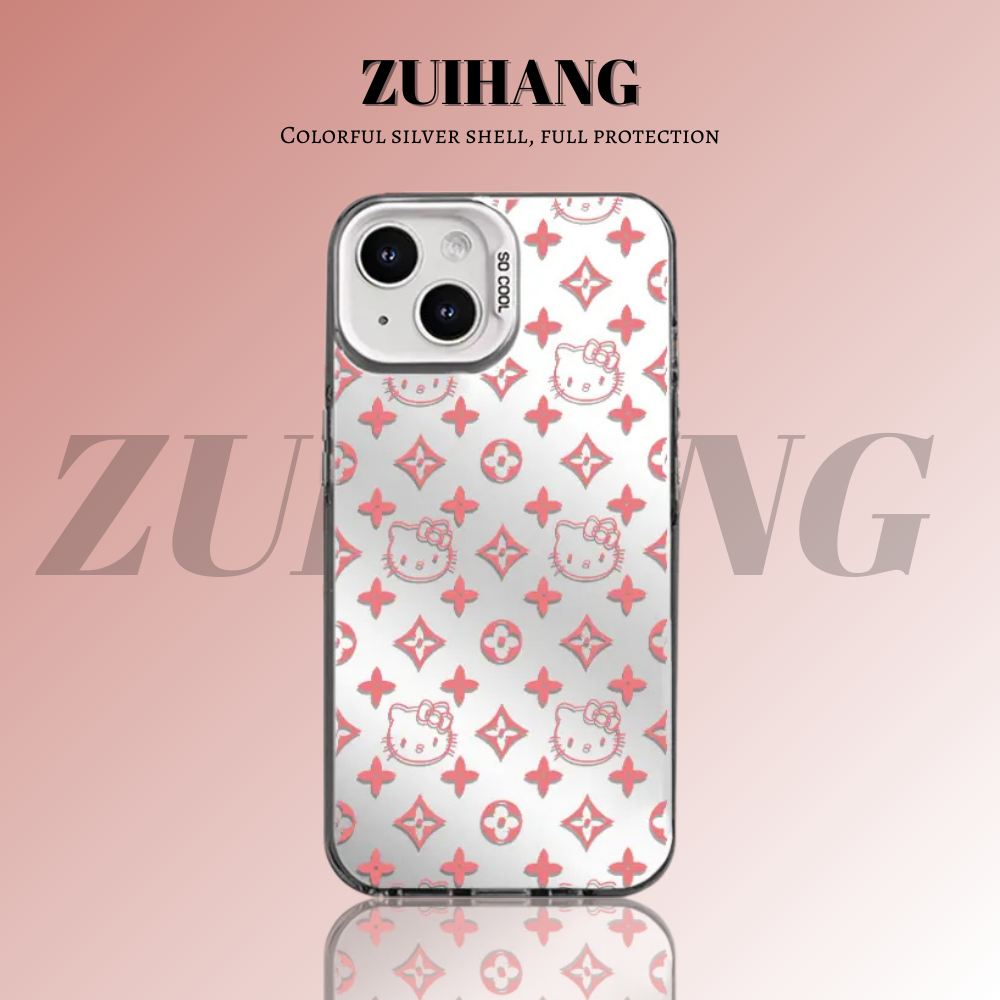可愛卡通彩銀線條漸變防摔手機殼-ZUIHANG SHOP