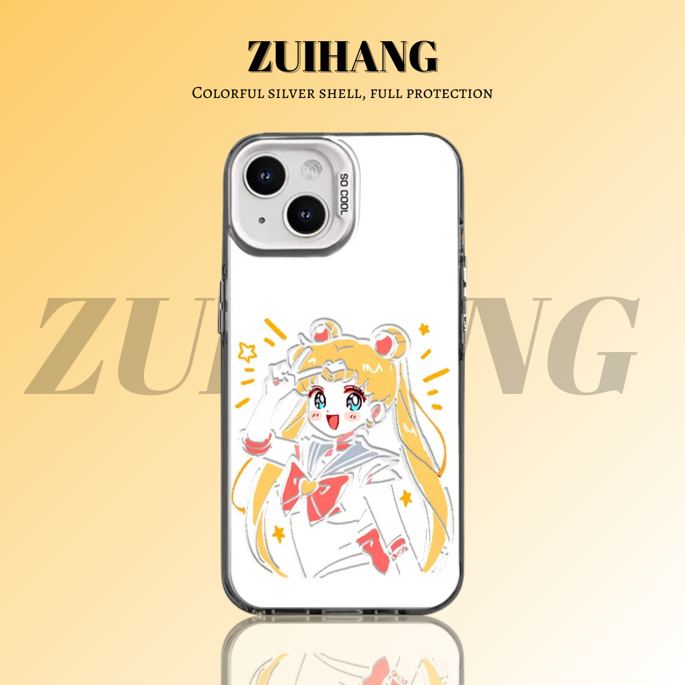 【大集合1.0】動漫彩銀線條漸變防摔手機殼-ZUIHANG SHOP