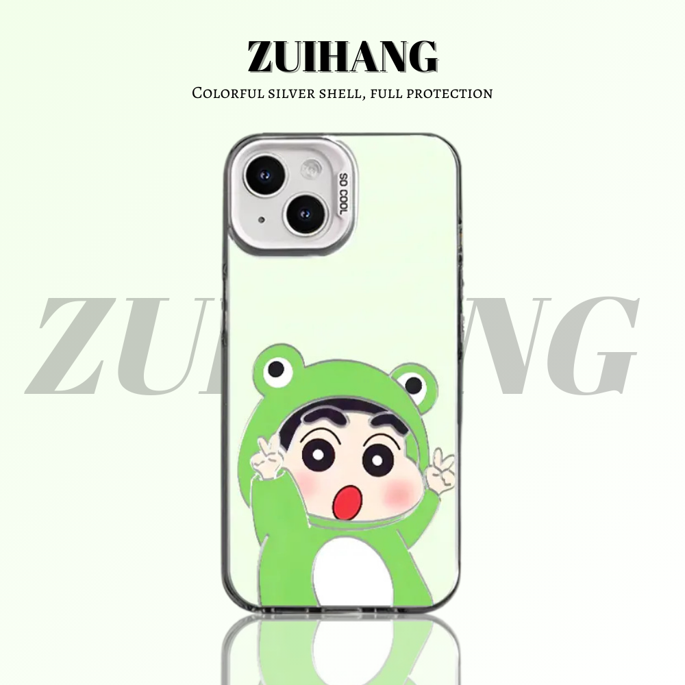 蠟筆小新彩銀防摔手機殼-ZUIHANG SHOP