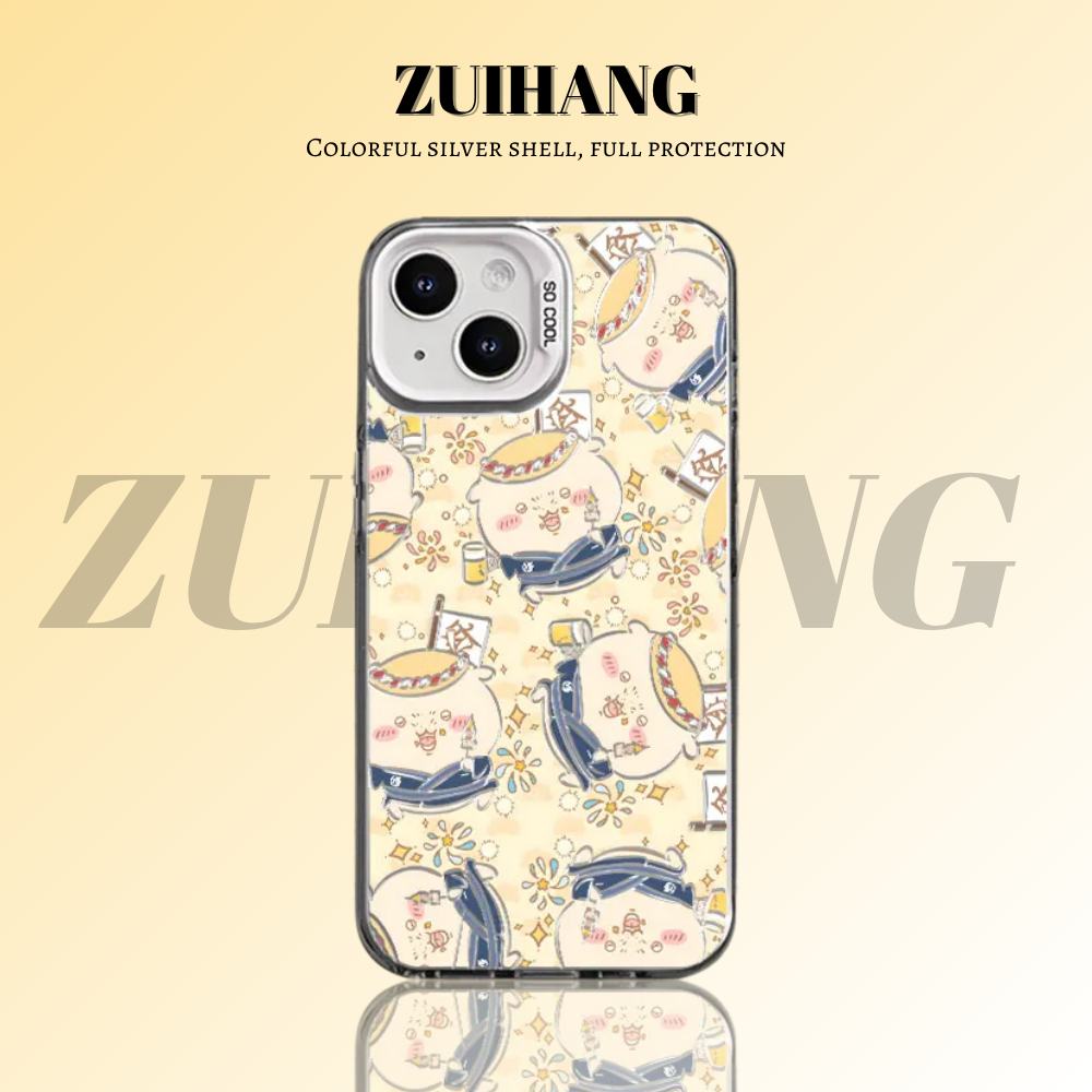 Chiikawa彩銀線條漸變防摔手機殼-ZUIHANG SHOP