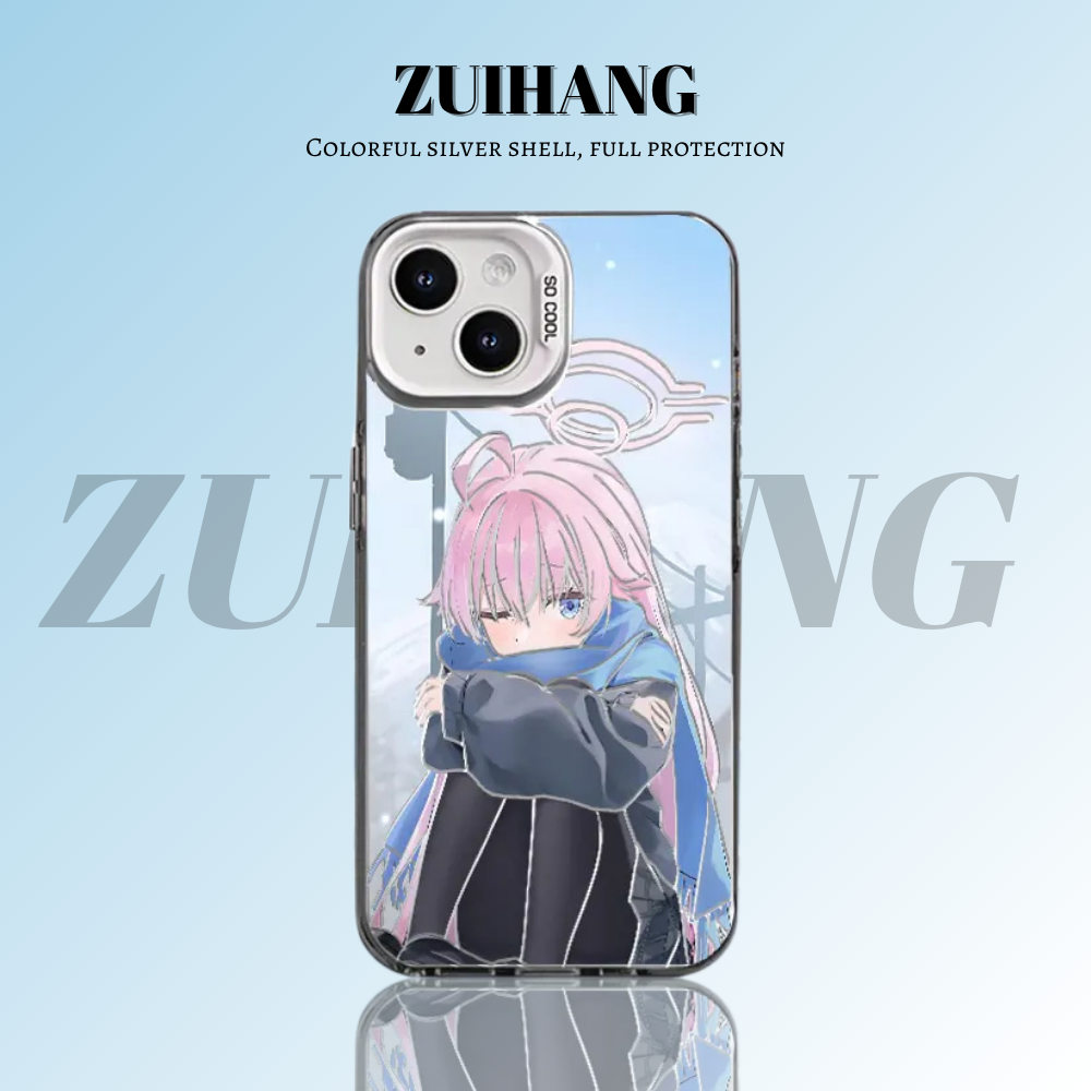 蔚藍檔案彩銀防摔手機殼-ZUIHANG SHOP