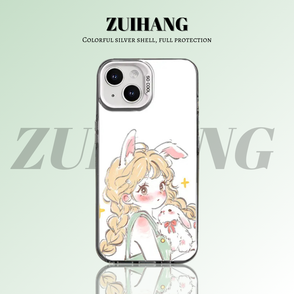 原創彩銀線條漸變防摔手機殼-ZUIHANG SHOP