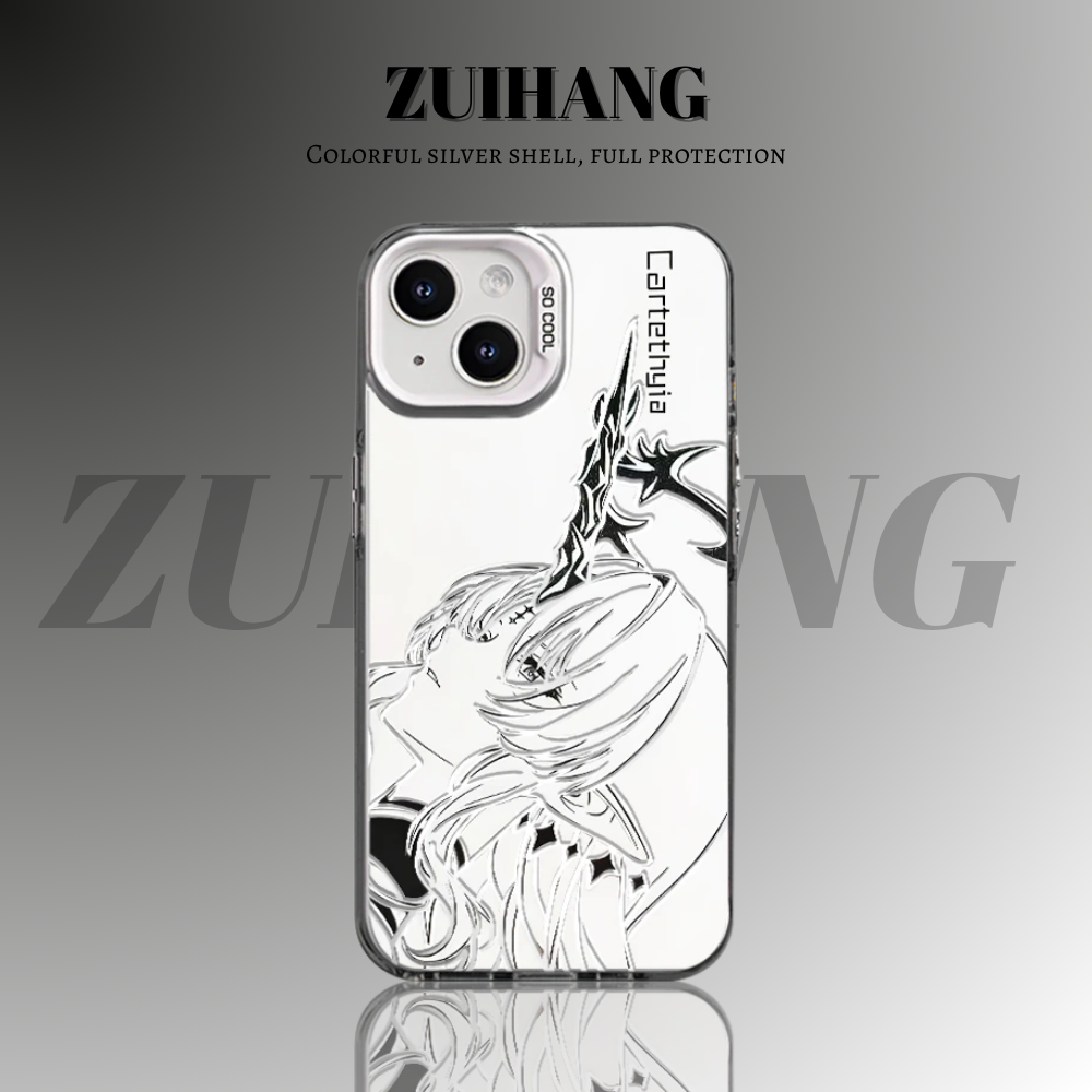 鳴潮彩銀線條漸變防摔手機殼-ZUIHANG SHOP