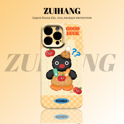 Pingu高清彩繪全包防摔菲林殼-ZUIHANG SHOP
