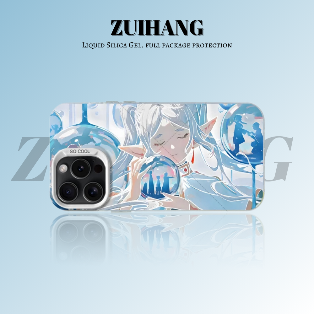 芙莉蓮彩銀線條漸變防摔手機殼-ZUIHANG SHOP