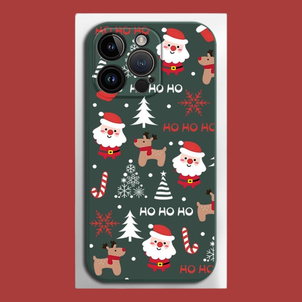 聖誕節液態矽膠全包防摔軟殼-ZUIHANG SHOP