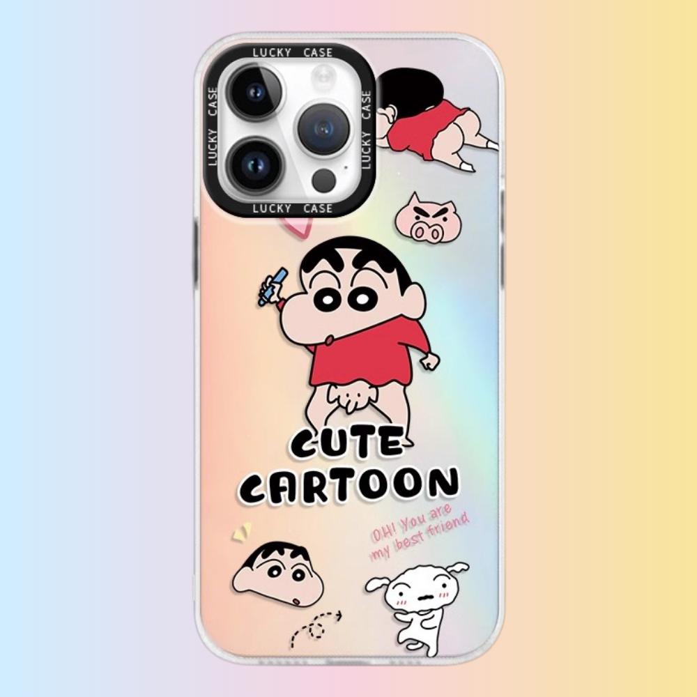 蠟筆小新極光鐳射防摔手機殼-ZUIHANG SHOP