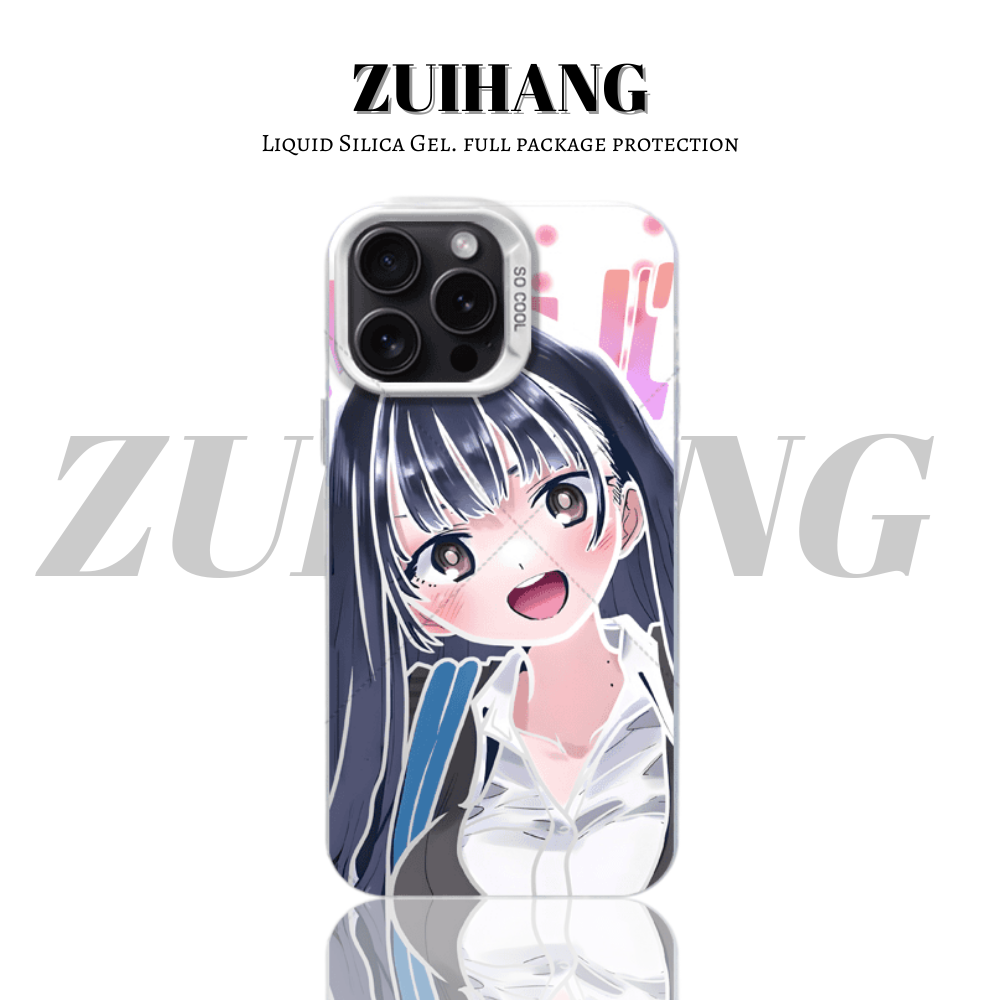 【大集合1.0】動漫彩銀線條漸變防摔手機殼-ZUIHANG SHOP