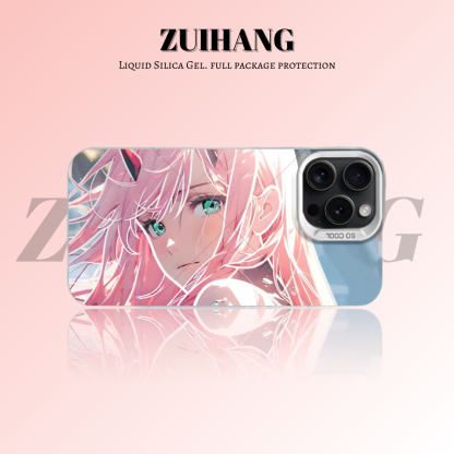 DARLING in the FRANKXX彩銀線條漸變防摔手機殼