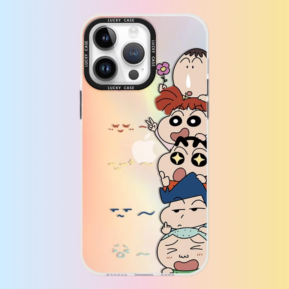 蠟筆小新極光鐳射防摔手機殼-ZUIHANG SHOP