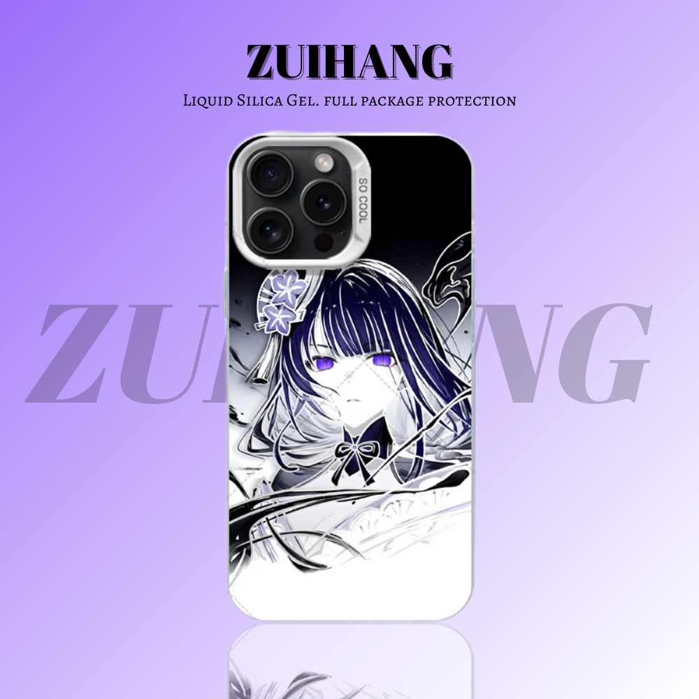 原神彩銀線條漸變防摔手機殼-ZUIHANG SHOP
