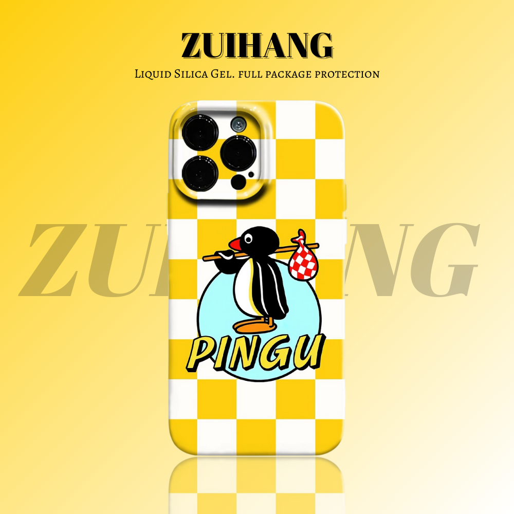 Pingu高清彩繪全包防摔菲林殼-ZUIHANG SHOP