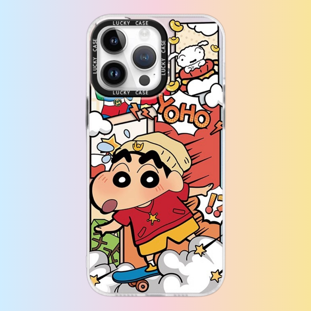 蠟筆小新極光鐳射防摔手機殼-ZUIHANG SHOP