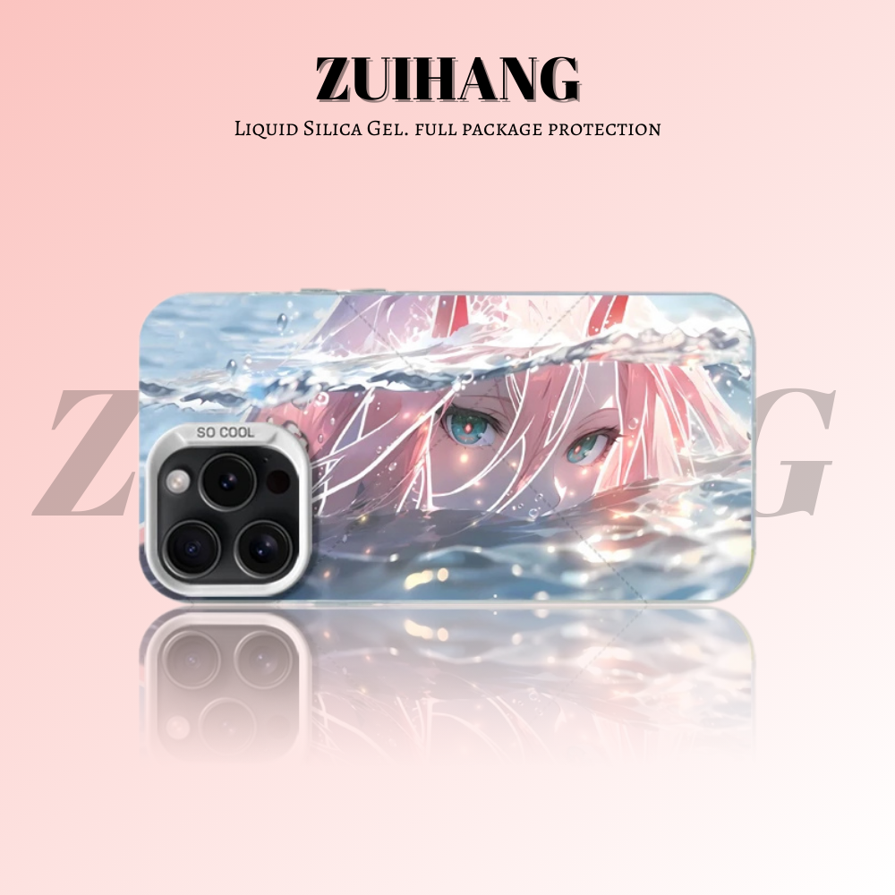 DARLING in the FRANKXX 彩銀線條漸變防摔手機殼-ZUIHANG SHOP