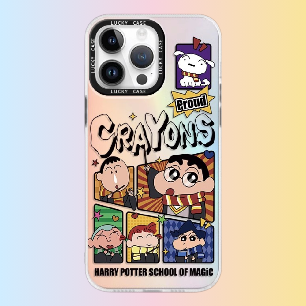 蠟筆小新極光鐳射防摔手機殼-ZUIHANG SHOP